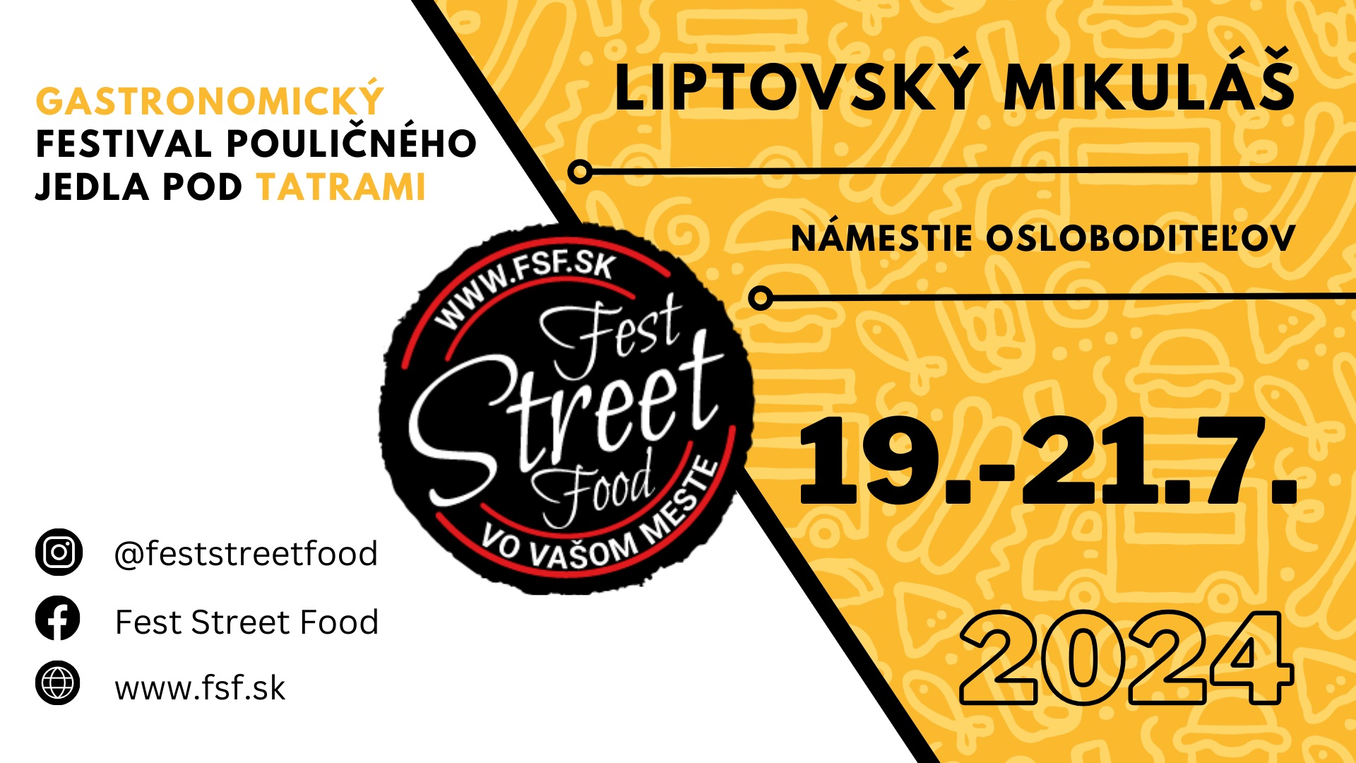 Fest Street Food 19. – 21. júl | Liptovský Mikuláš