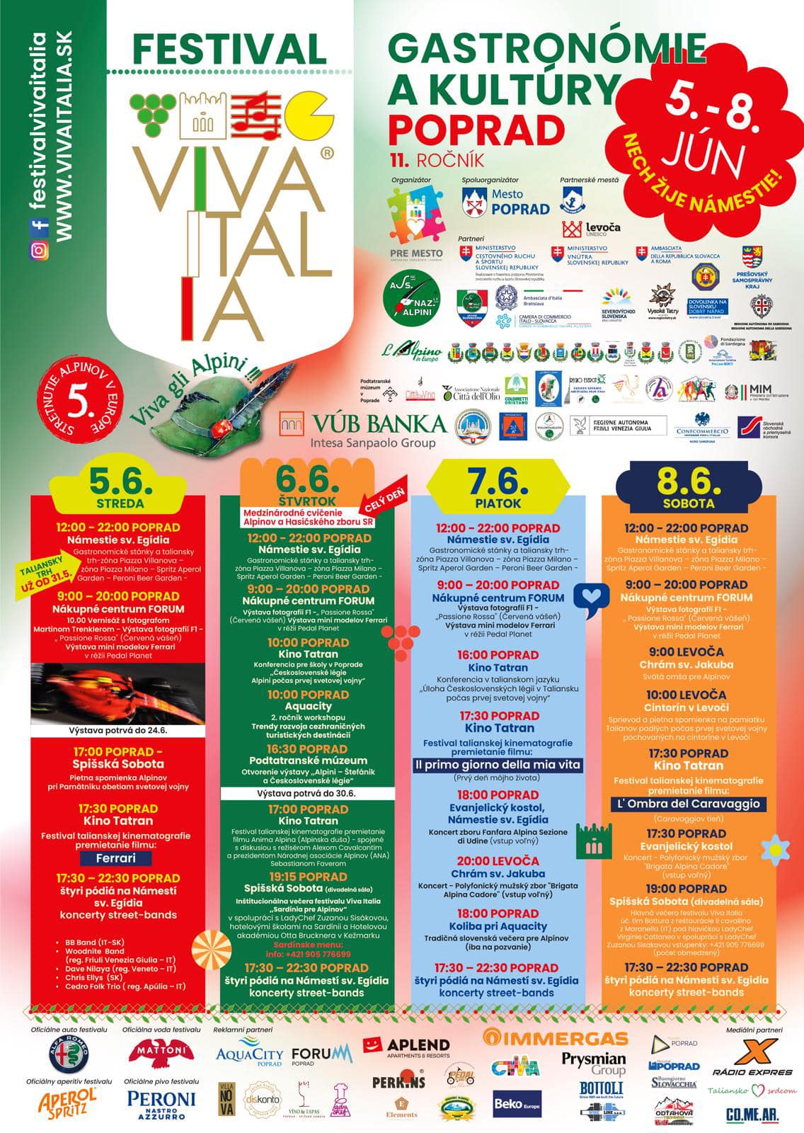 Viva Italia – 5.-8. júna | Poprad